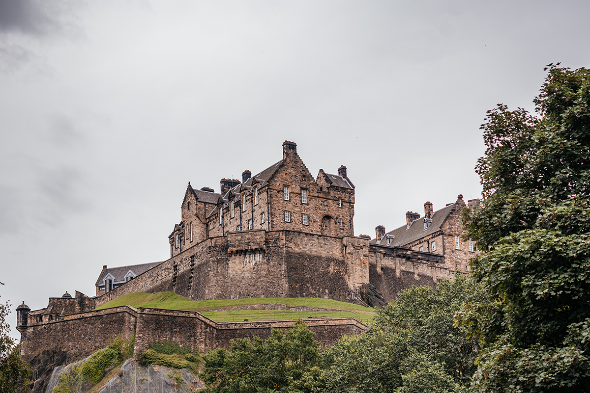 Edinburgh Castle esplanade and entrance gate